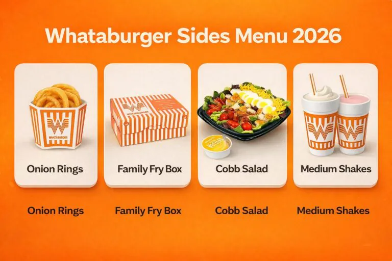 Whataburger Sides Menu 2026